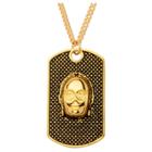 Men's Star Wars 3d C-3po Stainless Steel Dog Tag With Chain - Gold