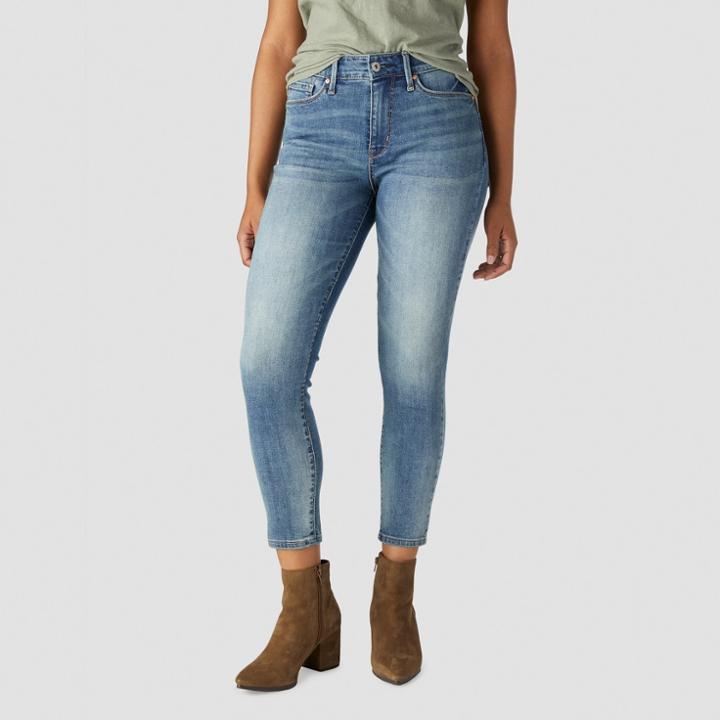 Denizen From Levi's Women's High-rise Skinny Ankle Jeans - Medium Wash