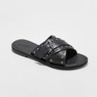Target Women's Kellan Studded Crossband Slide Sandals - Universal Thread Black