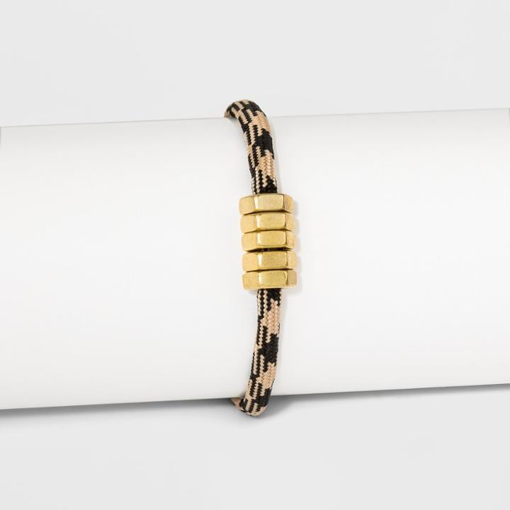 Half United Honeybee Bracelet - Black / Tan, Black/tan