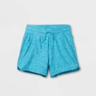 Girls' Soft Gym Shorts - All In Motion Turquoise Heather