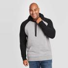 Men's Tall Regular Fit Fleece Pullover Hoodie Sweatshirt - Goodfellow & Co Black