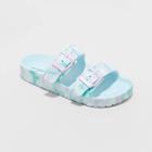 Girls' Noa Blown Eva Footbed Sandals - Cat & Jack Blue