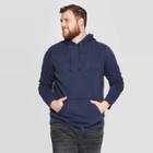 Men's Big & Tall Standard Fit Fleece Sweatshirt Hoodie - Goodfellow & Co Navy Voyage 3xb, Men's, Blue Voyage
