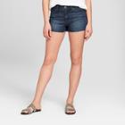 Women's High-rise Faded Jean Shorts - Universal Thread Dark Wash