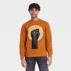 No Brand Black History Month Men's Stay Strong Graphic Sweatshirt - Rust Brown