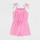 Toddler Girls' Eyelet Tank Romper - Cat & Jack Pink