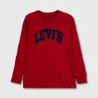 Levi's Boys' Arched Logo Long Sleeve T-shirt - Red