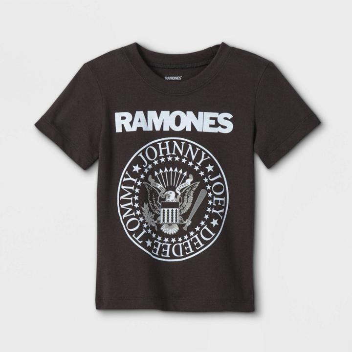 Toddler Boys' The Ramones Merch Traffic Short Sleeve T-shirt - Black