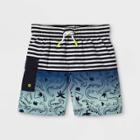 Toddler Boys' Striped Swim Trunks - Cat & Jack Blue