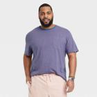 Men's Big & Tall Striped T-shirt - Goodfellow & Co Blue/pinstripe