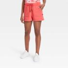 Women's French Terry Mid-rise Shorts - Joylab Coral