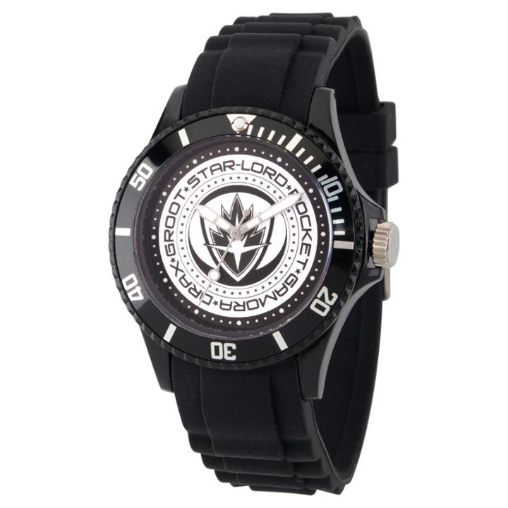 Disney Men's Marvel Guardians Of The Galaxy Vol. 2 Plastic Watch - Black