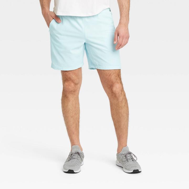 Men's Seersucker Shorts - All In Motion Ice Blue