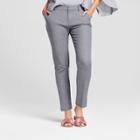 Women's Straight Leg Slim Ankle Pants - A New Day Gray
