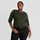 Women's Plus Size Long Sleeve Shirt - Ava & Viv Vine