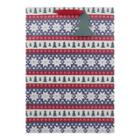 Jumbo Fair Isle Christmas Gift Bag Navy (blue)/red/green - Wondershop