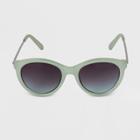 Women's Round Sunglasses - A New Day Green