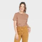 Women's Short Sleeve Sensory Friendly T-shirt - Universal Thread Brown