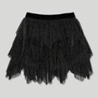 Toddler Girls' Afton Street Lurex Mesh Fairy Tutu Skirt - Black/silver