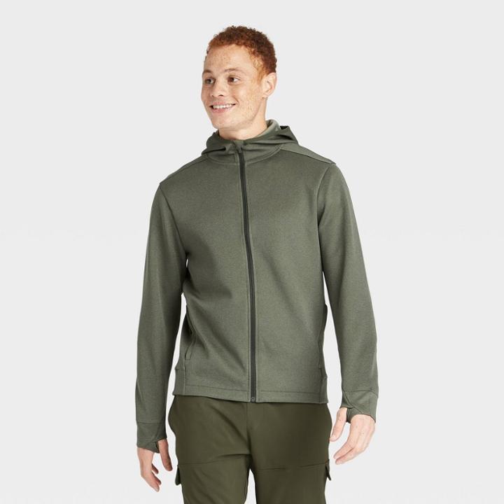 Men's Tech Fleece Full Zip Hoodie - All In Motion Olive