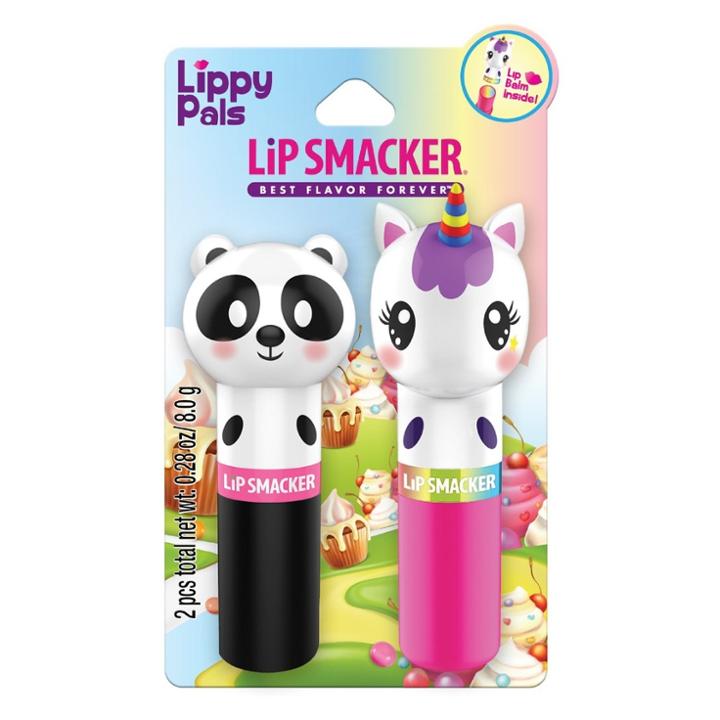 Lip Smackers Lip Smacker Lippy Pals Panda And Unicorn Lip Balm -.28oz, Clear