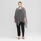 Estee & Lilly Women's Plus Size Pleated Metallic Kimono - Estee &