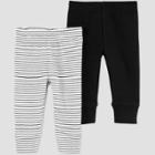 Baby 2pk Pull-on Pants - Just One You Made By Carter's Gray Newborn