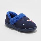 Toddler Boys' Mercury Outer Space Slipper - Cat & Jack Navy Xl(11/12), Blue