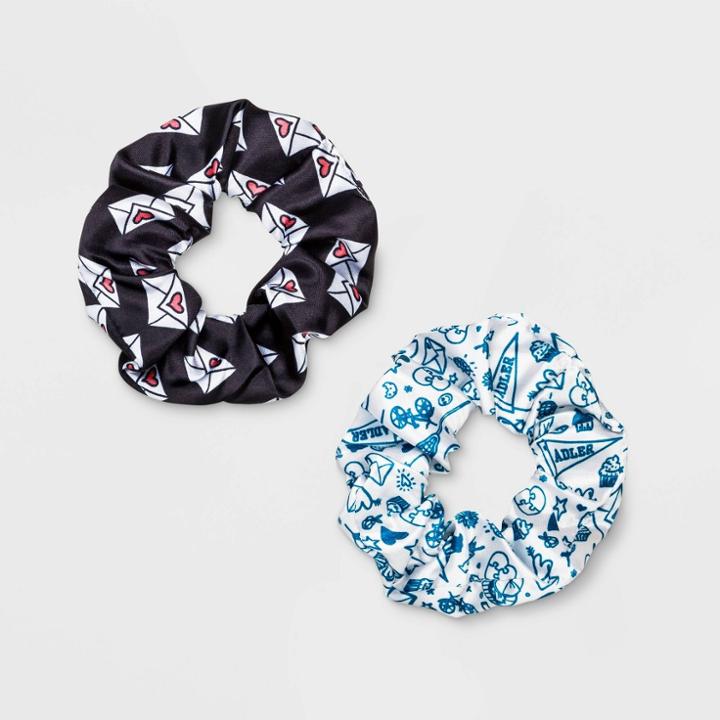 Girls' Netflix To All The Boys Scrunchie - Black/white