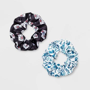 Girls' Netflix To All The Boys Scrunchie - Black/white