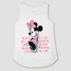 Girls' Disney Mickey Mouse & Friends Minnie Mouse Tank Top - Ivory