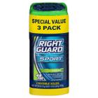 Right Guard Sport Antiperspirant Deodorant Fresh Invisible Solid Stick - 2.6oz/3pk, Blue
