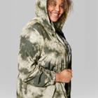 Women's Plus Size Zip-up Tie Dye Long Windbreaker Jacket - Wild Fable Olive 2x,
