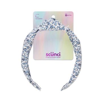 Scunci Kids Turban Floral Headband - Blue Floral