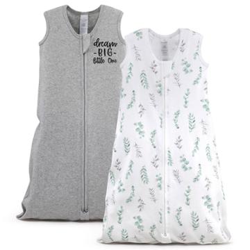 The Peanutshell Baby Sleep Bag, Wearable Blanket, Sack, Dream Big/floral Leaves -