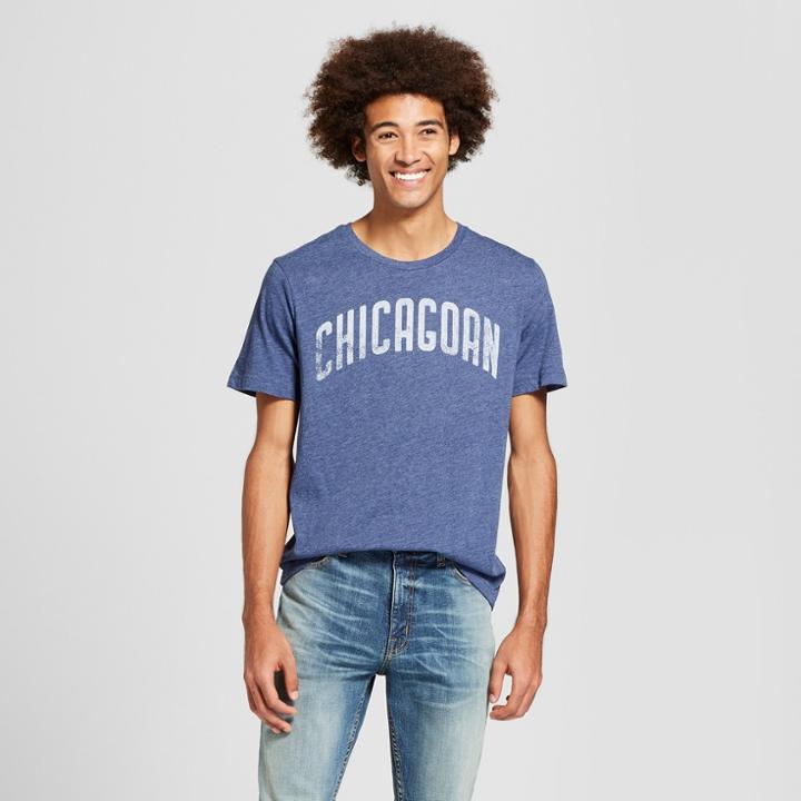 Men's Chicagoan Short Sleeve Crew Neck T-shirt - Awake - Navy