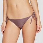 Women's String Bikini Bottom - Xhilaration Very Grape
