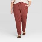 Women's Plus Size Leisure Jogger Pants - Ava & Viv Pink X, Women's