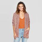 Women's 3/4 Sleeve Kimono Open Layering Cardigan's - Universal Thread Brown