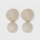 Sugarfix By Baublebar Beaded Ball Drop Earrings - White