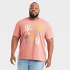 Men's Big & Tall Short Sleeve Graphic T-shirt - Goodfellow & Co Tan/sun