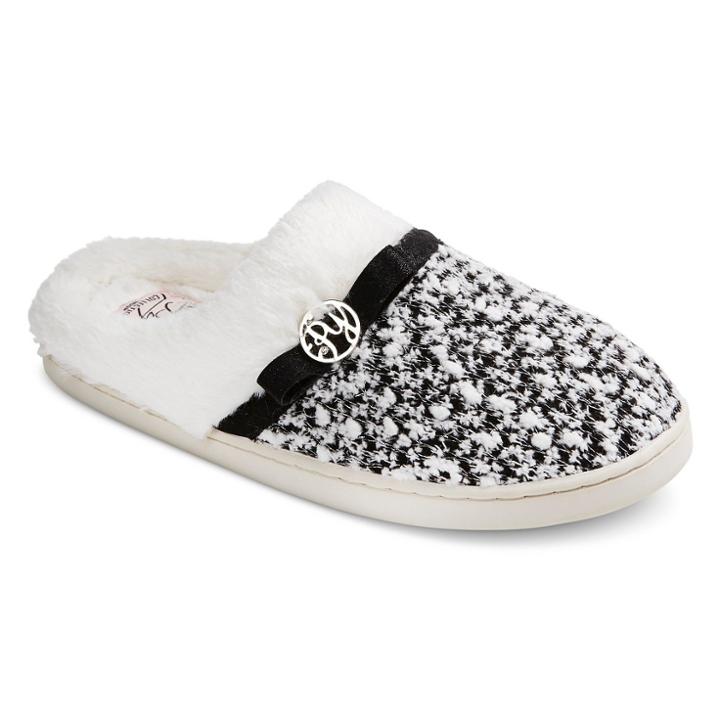Women's Pretty You London Moccasin Slippers - Black