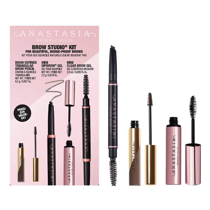 Anastasia Beverly Hills Eyebrow Studio Kit - Soft Brown - 0.17oz/3ct - Ulta Beauty