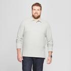 Men's Big & Tall Long Sleeve Pique Polo Shirt - Goodfellow & Co Masonry Gray