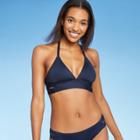 Women's Faux Wrap Bikini Top - Kona Sol Oxford Blue