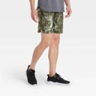 Men's 7 Printed Unlined Run Shorts - All In Motion Olive