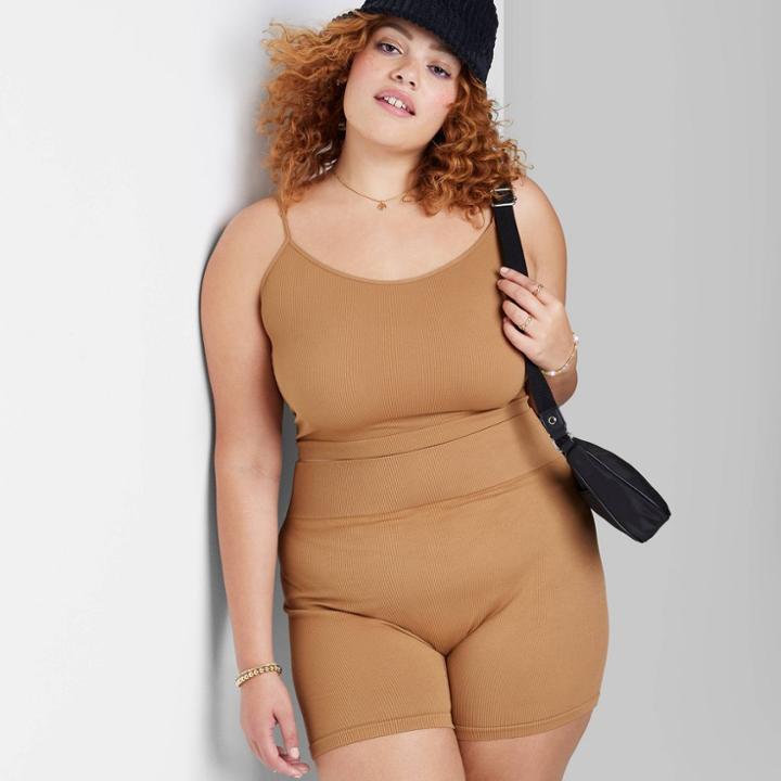 Women's Seamless Tiny Tank Top - Wild Fable Camel