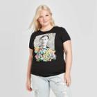 Women's Frida Kahlo Plus Size Short Sleeve T-shirt (juniors') - Black 1x, Women's,