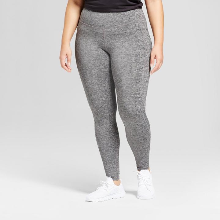 Women's Plus-size Embrace Leggings - C9 Champion Dark Gray Heather